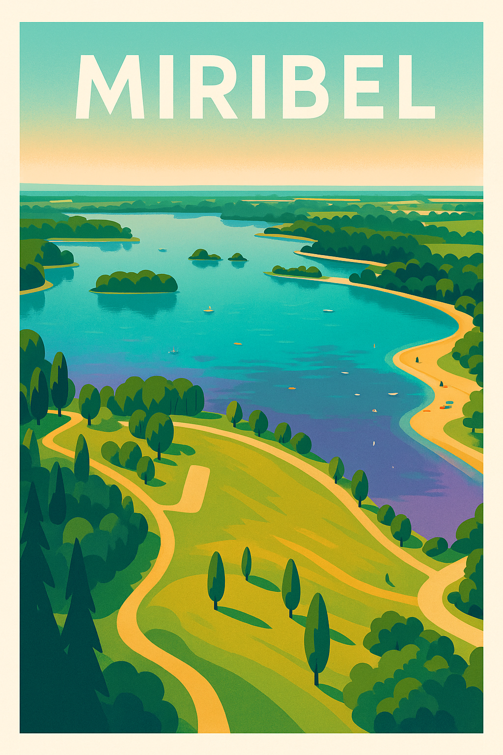 Affiche de Miribel - Évasion Nature au Bord de l'Eau