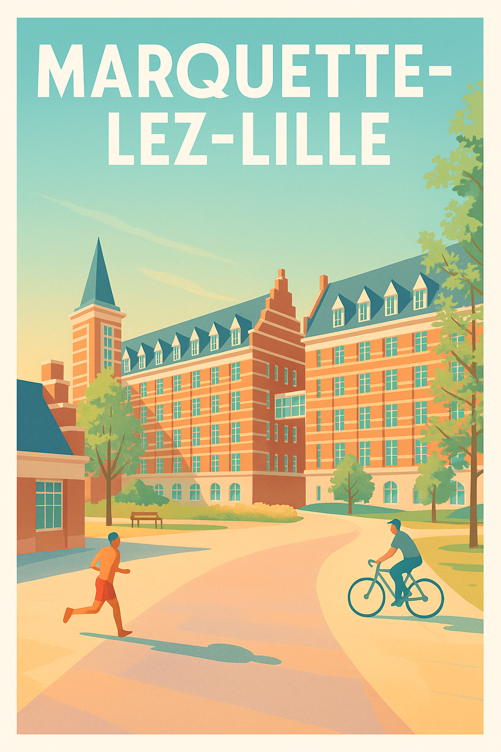 Affiche de Marquette-lez-Lille - Harmonie urbaine et nature active
