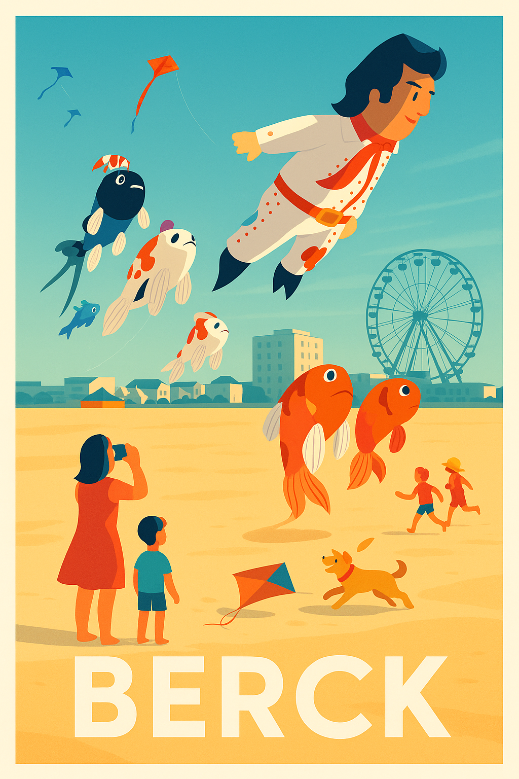 Affiche Berck - L'envolée magique sur la plage