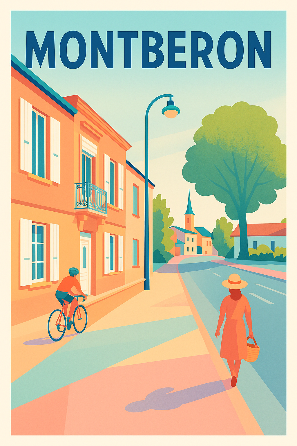 Affiche de Montberon - Charme et douceur de la vie de village
