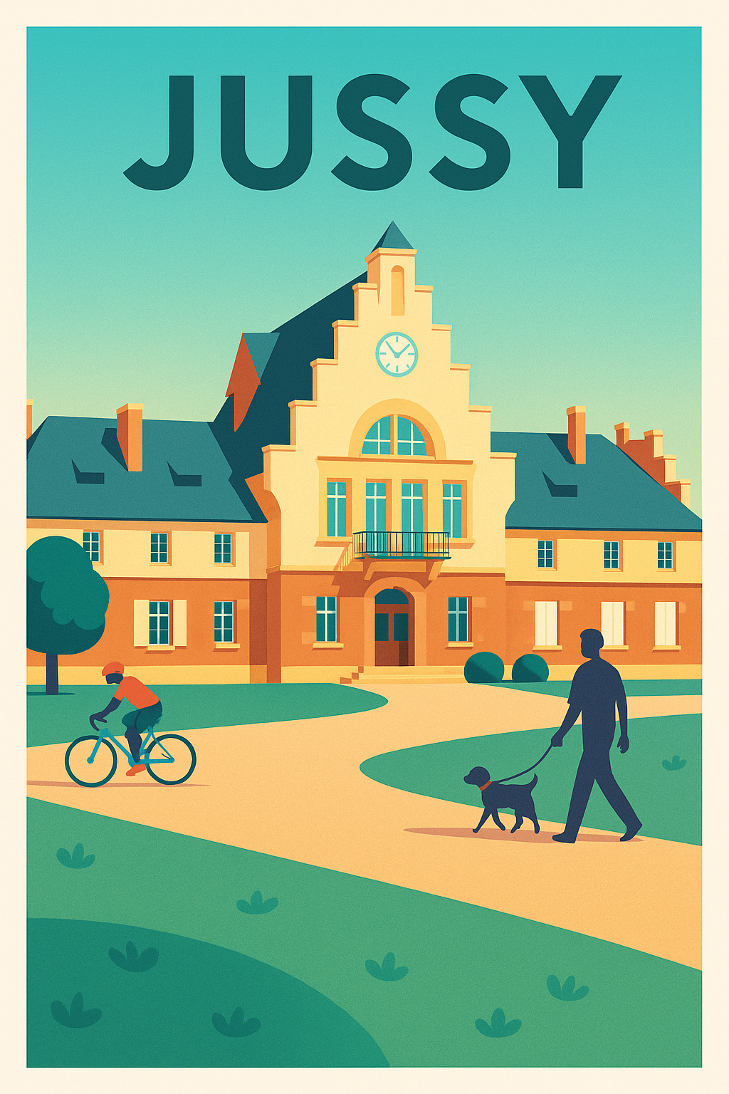 Affiche de Jussy - Charme et sérénité au cœur du village