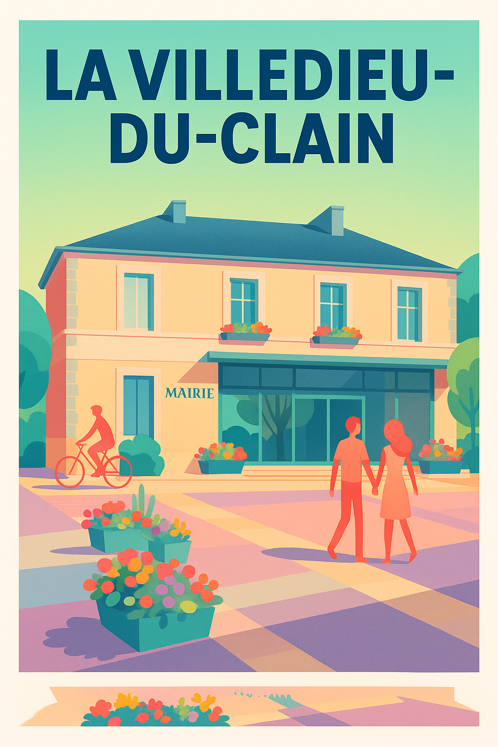 Affiche de La Villedieu-du-Clain - Charme et douceur de vivre au cœur de la ville