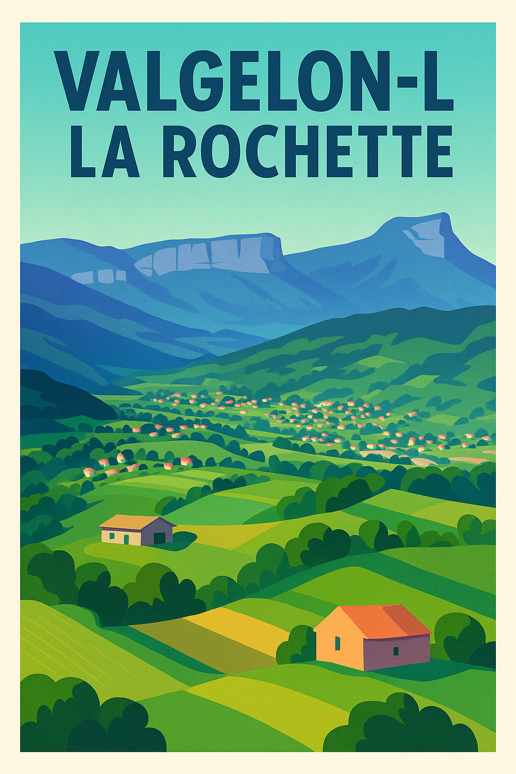 Affiche de Valgelon-La Rochette - Paysages paisibles au cœur de la nature
