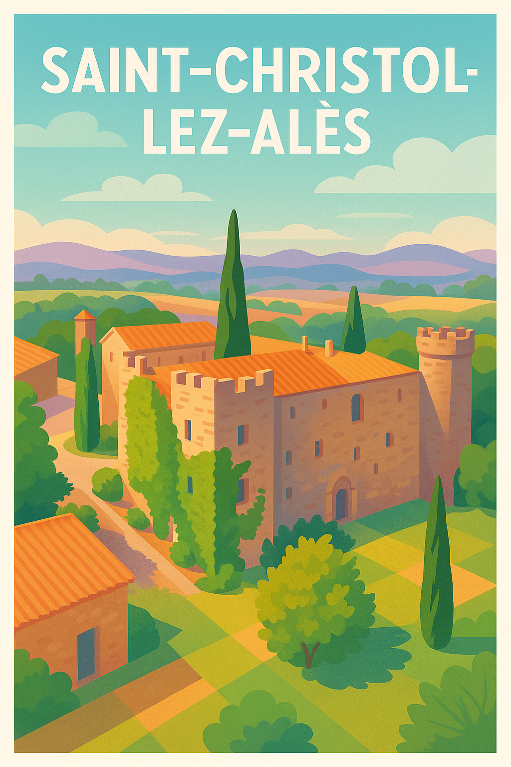Affiche de Saint-Christol-lez-Alès - Charme et sérénité méridionale