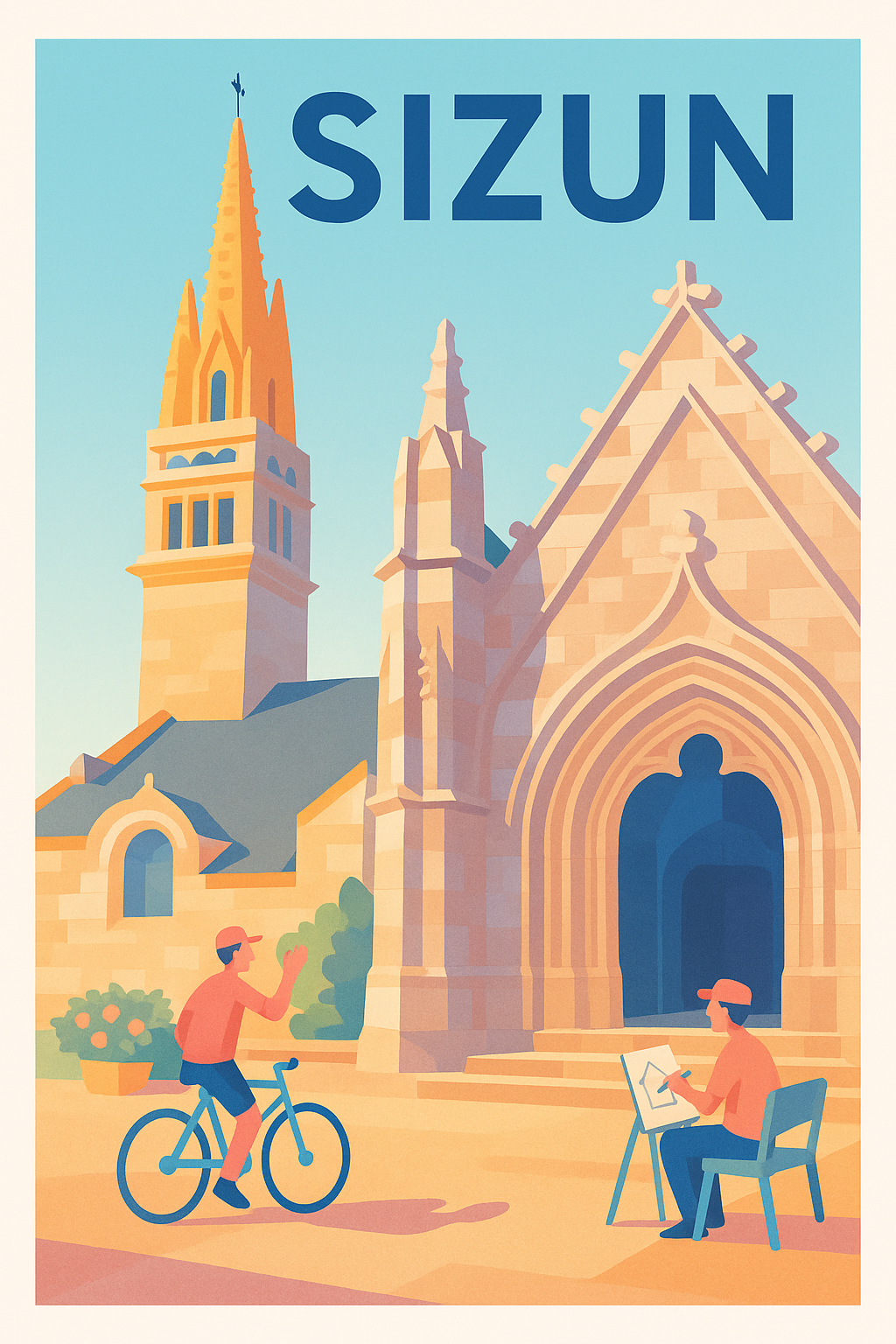 Affiche de Sizun - Charme et lumière bretons au cœur du patrimoine