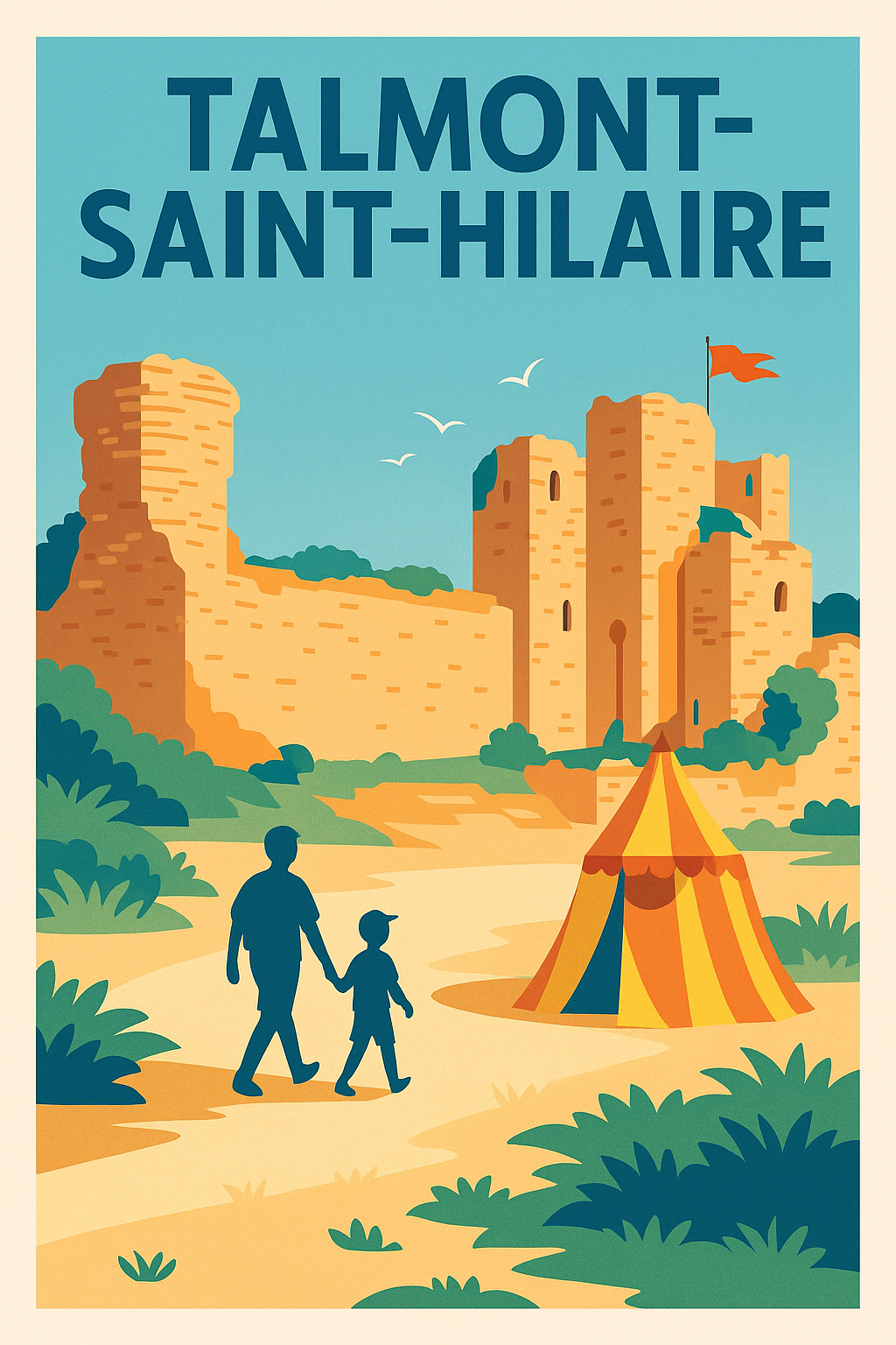 Affiche de Talmont-Saint-Hilaire - Charme et histoire en bord de mer