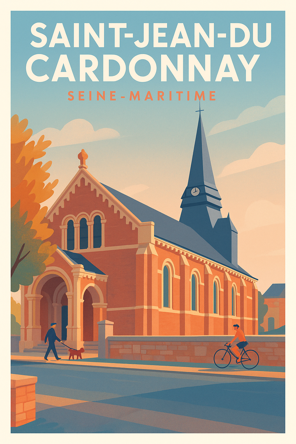 Affiche de Saint-Jean-du-Cardonnay - Charme paisible de la Seine-Maritime