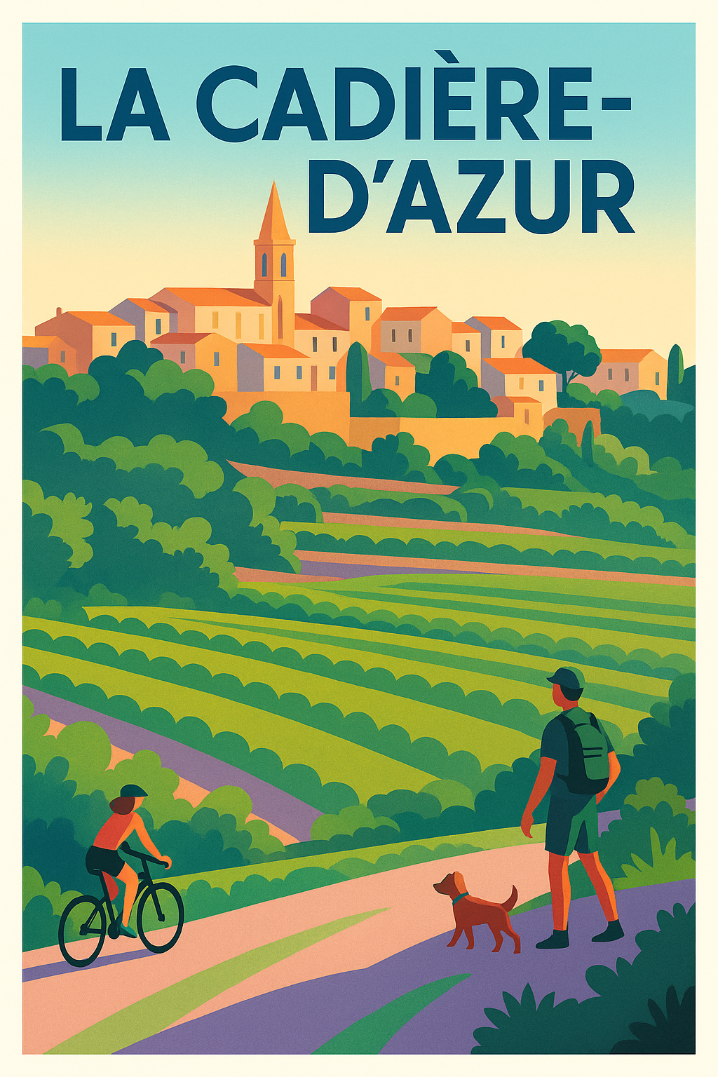 Affiche de La Cadière-d'Azur - Évasion nature et charme provençal