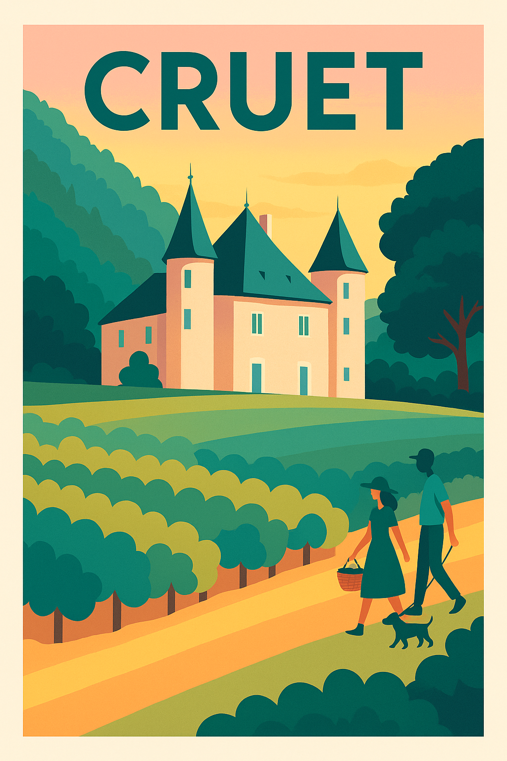 Affiche de Cruet - Évasion champêtre et douceur de vivre