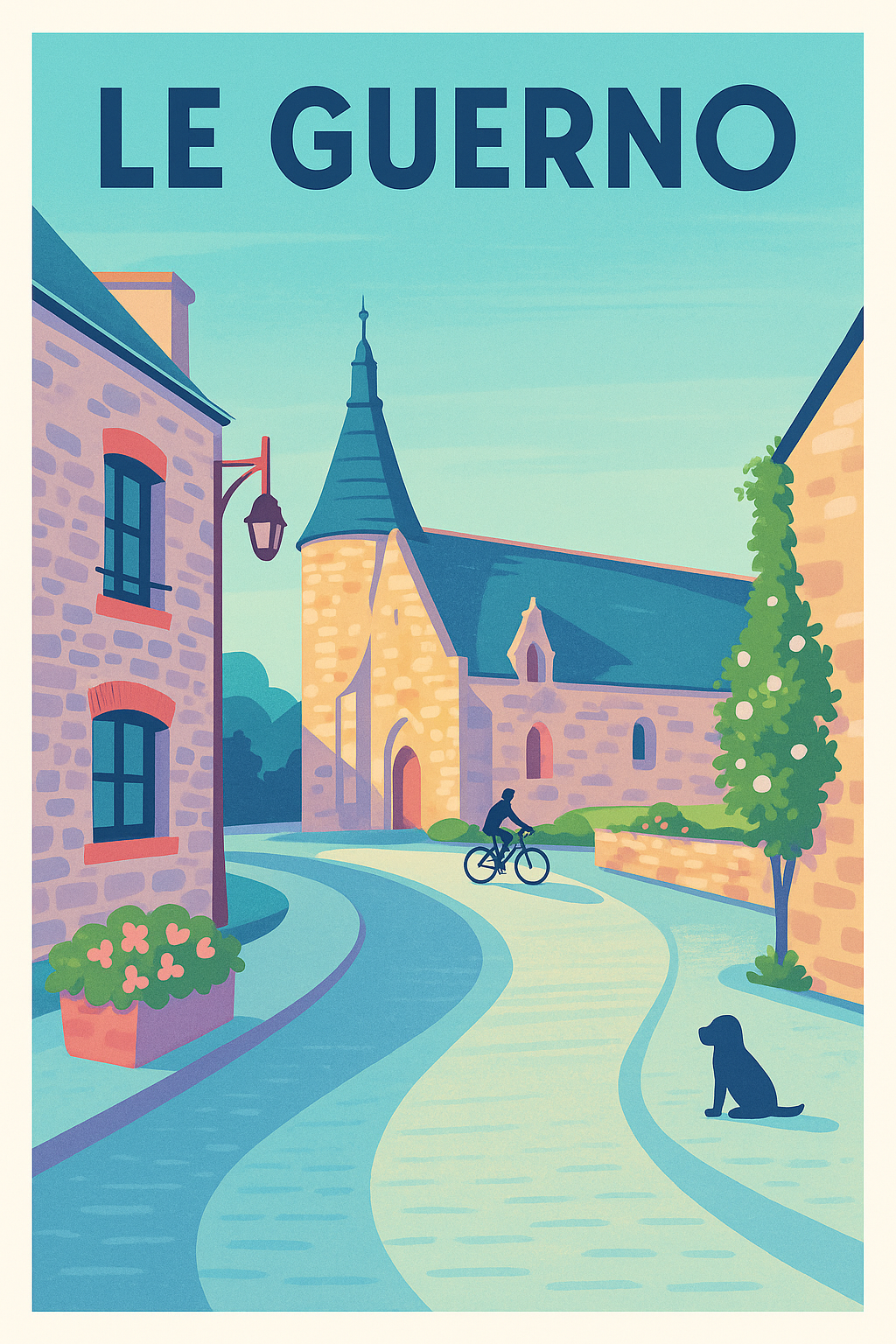 Affiche de Le Guerno - Charme paisible au détour d'une ruelle