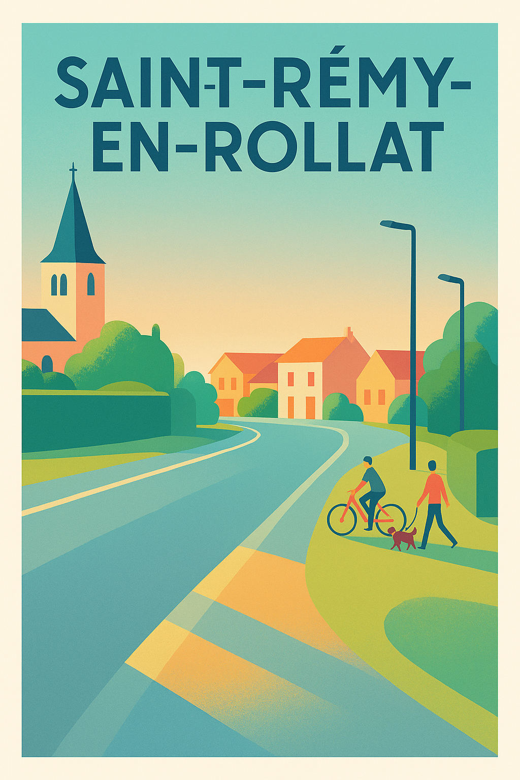 Affiche de Saint-Rémy-en-Rollat - Promenade au cœur d’un village paisible