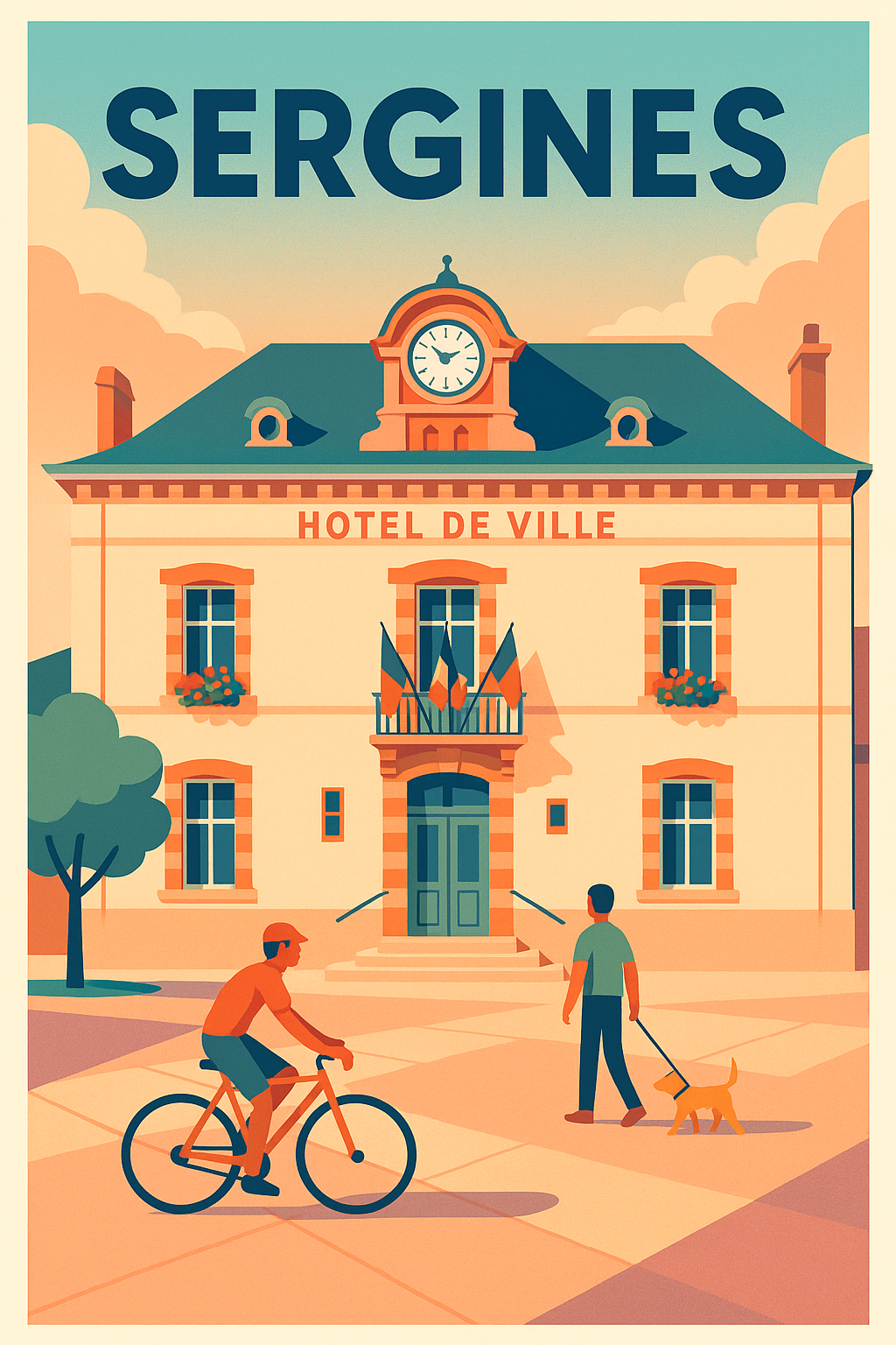Affiche de Sergines - Charme et sérénité à l'Hôtel de Ville