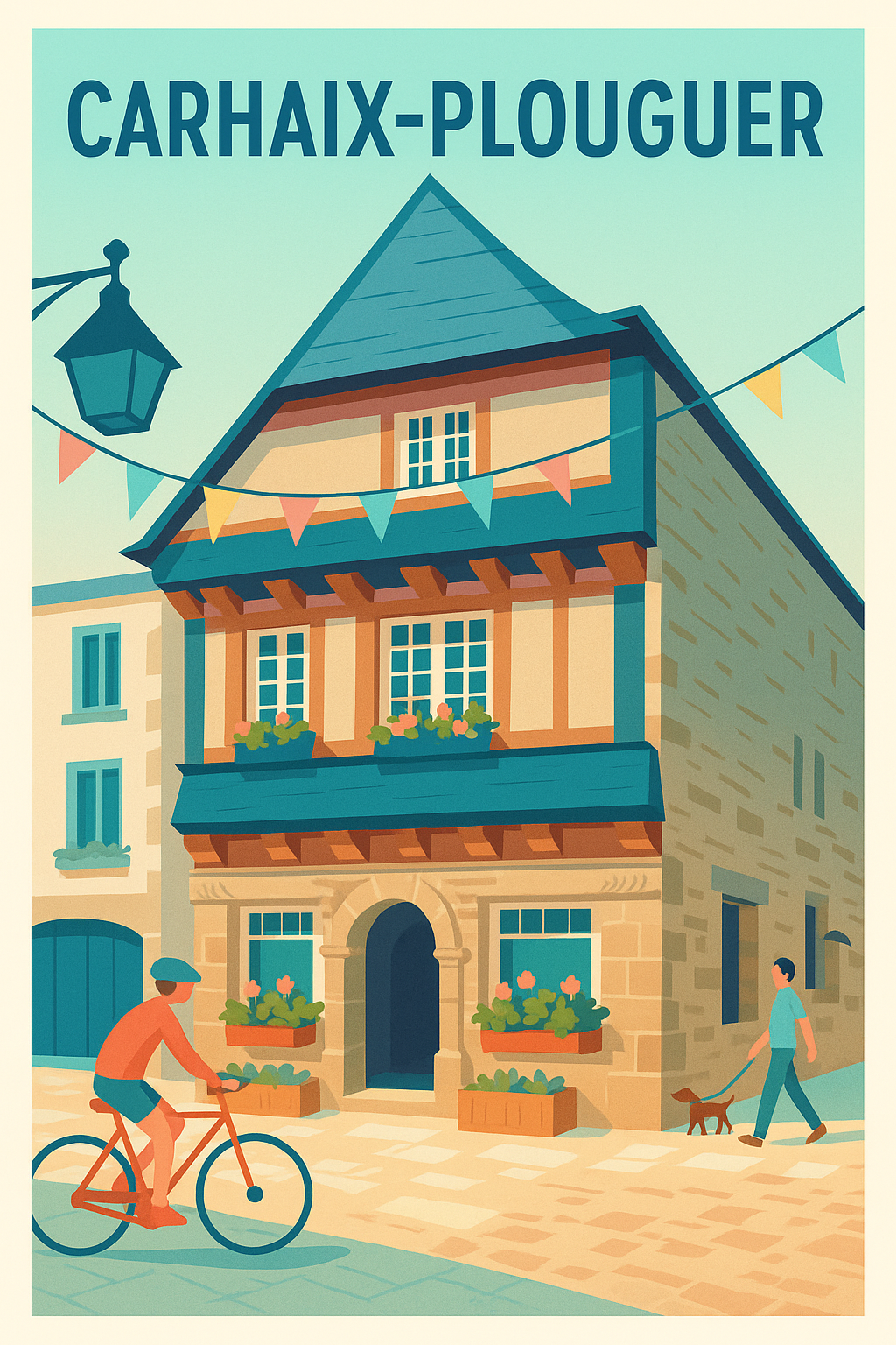Affiche de Carhaix-Plouguer - Charme et douceur bretonne