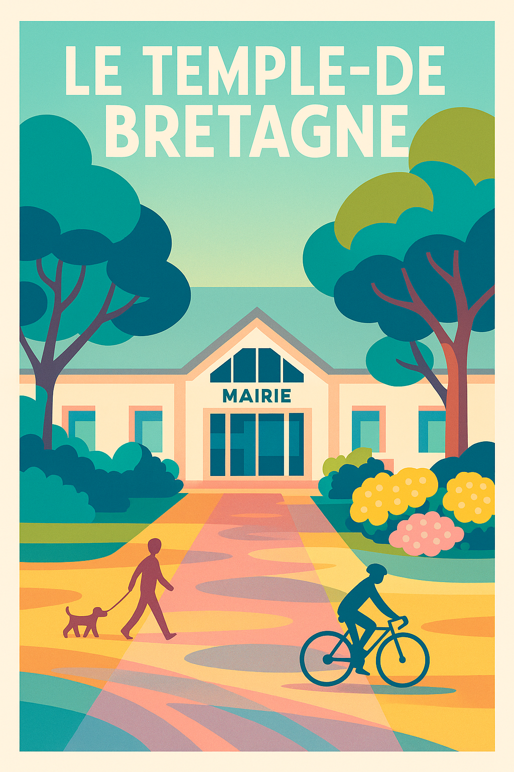 Affiche de Le Temple-de-Bretagne - Harmonie et nature en douceur