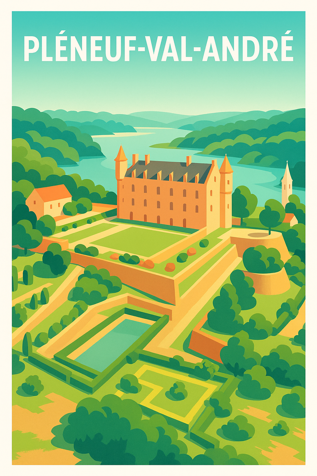 Affiche de Pléneuf-Val-André - Charme et sérénité bretonne
