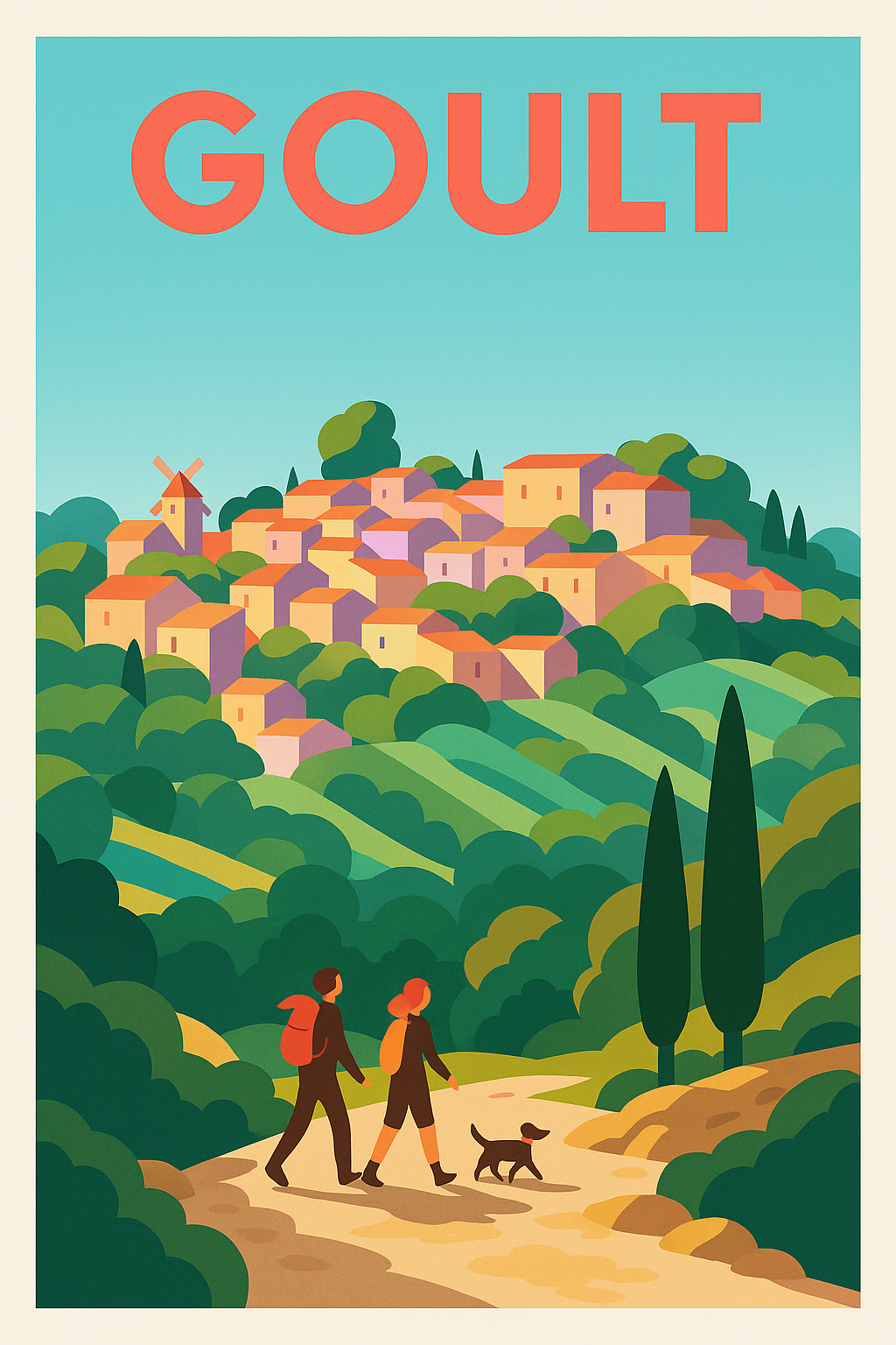 Affiche de Goult - Balade bucolique au cœur du Luberon