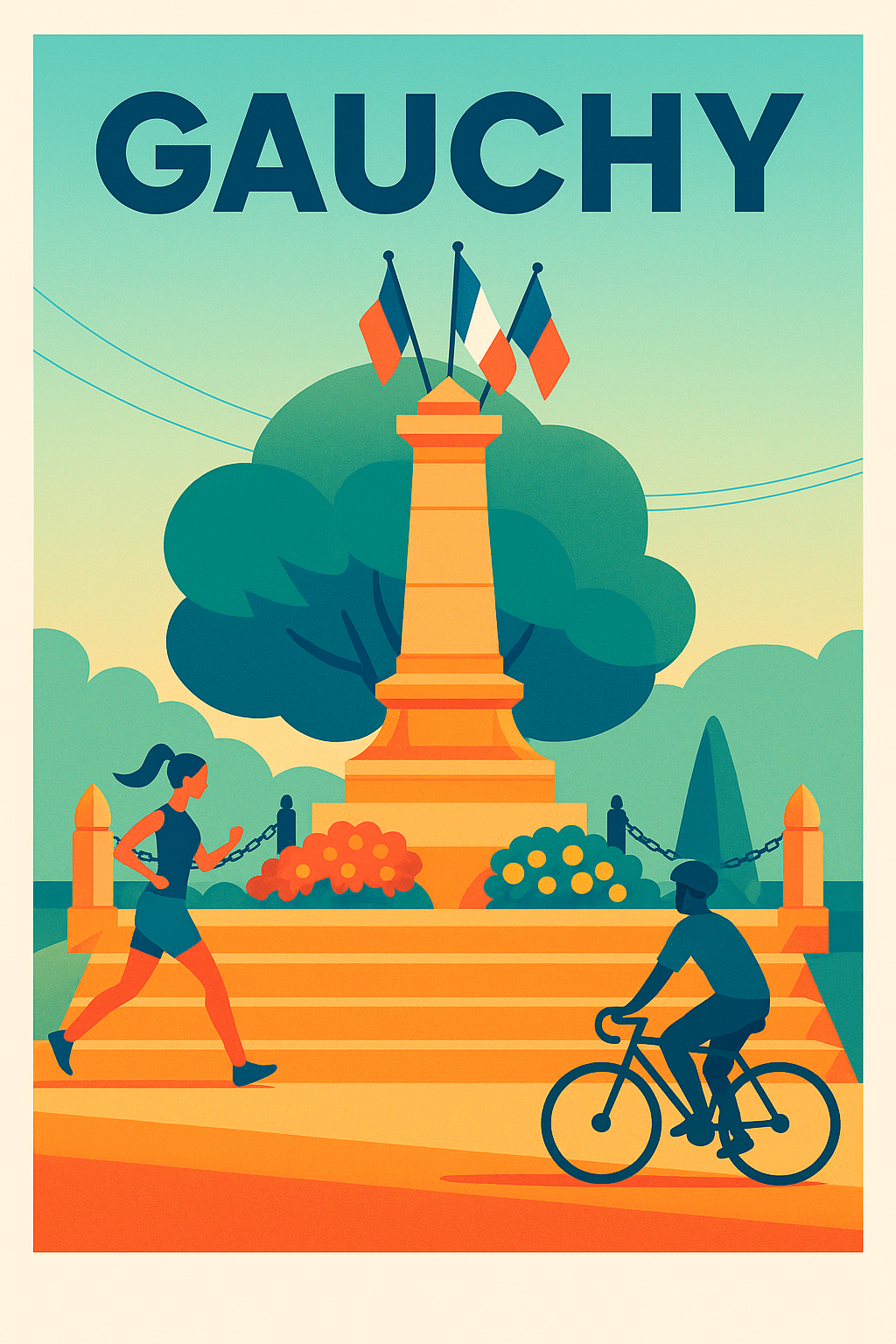 Affiche de Gauchy - L'énergie active au cœur de la ville