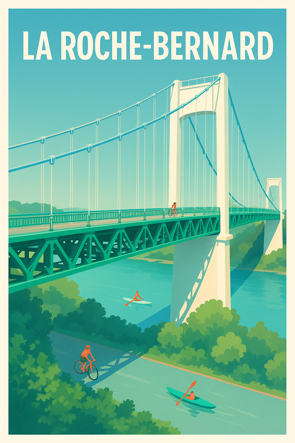 Affiche de La Roche-Bernard - Évasion entre rivière et nature