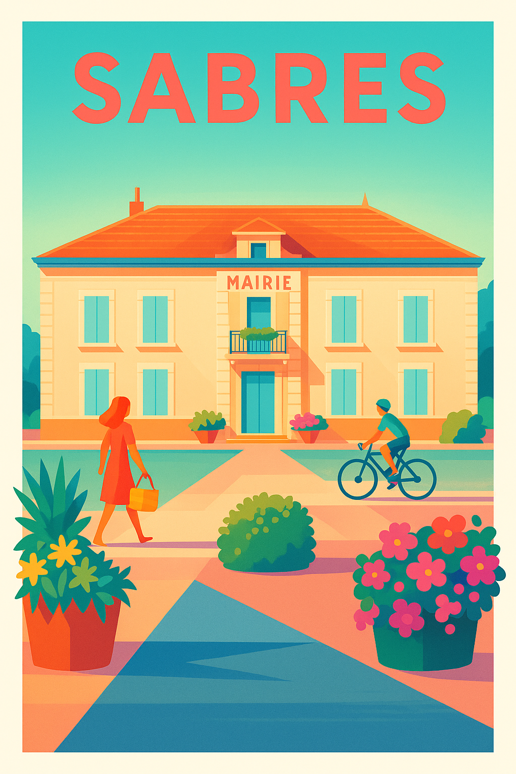 Affiche de Sabres - Charme et Sérénité en Nouvelle-Aquitaine