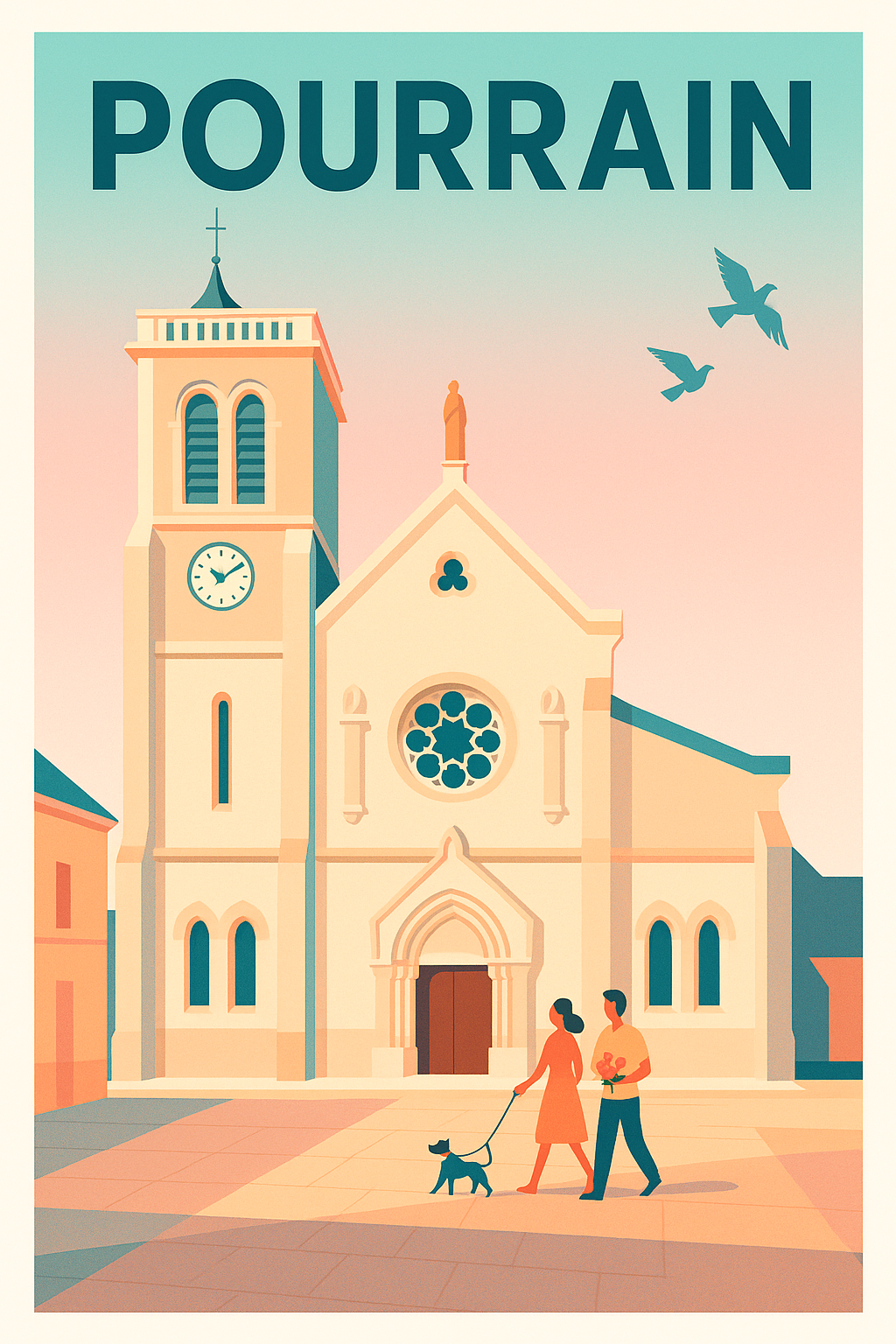 Affiche de Pourrain - Charme et sérénité au cœur du village
