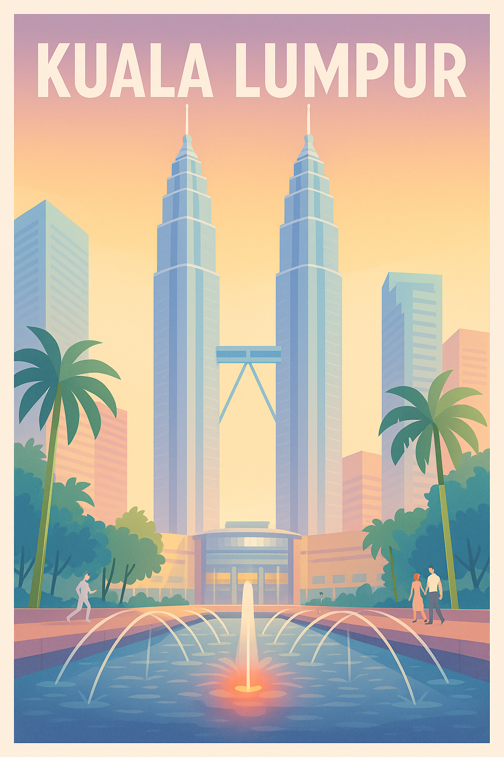 Affiche de Kuala Lumpur - L'élégance des tours jumelles