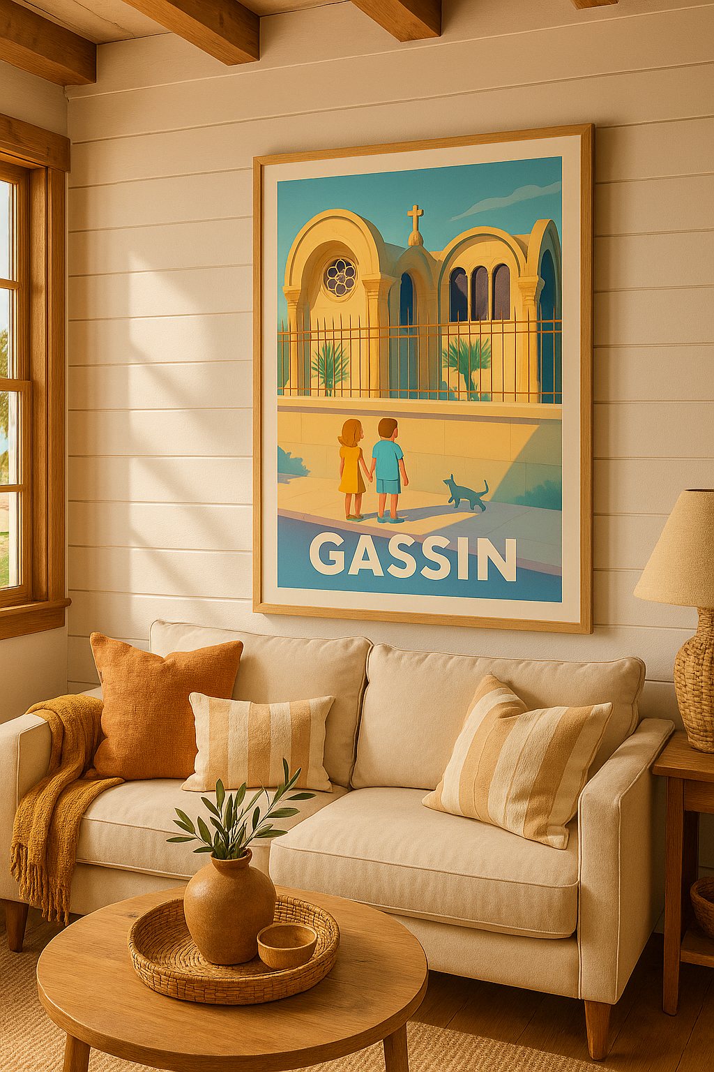 Mise en situation Affiche de Gassin - Une escapade lumineuse au cœur du village