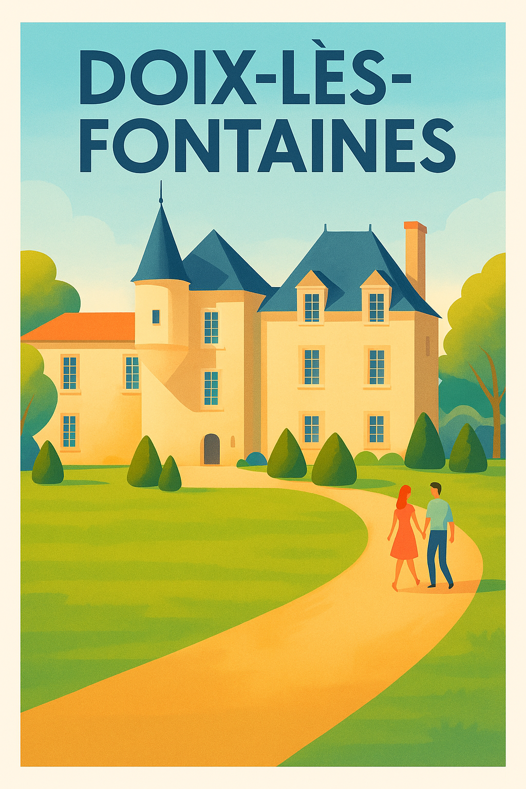 Affiche de Doix-lès-Fontaines - Charme historique et balade romantique