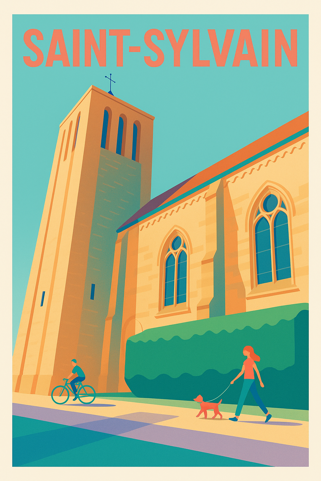 Affiche de Saint-Sylvain - Charme et sérénité au cœur du village