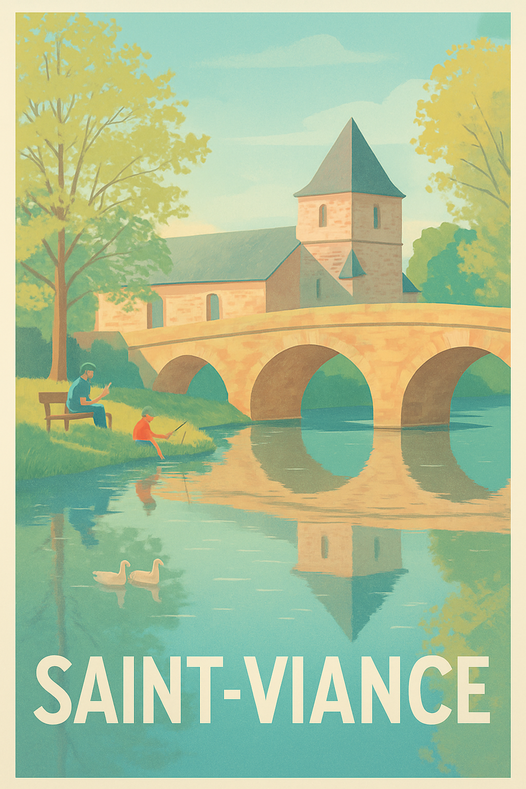Affiche de Saint-Viance - Charme paisible au bord de l'eau
