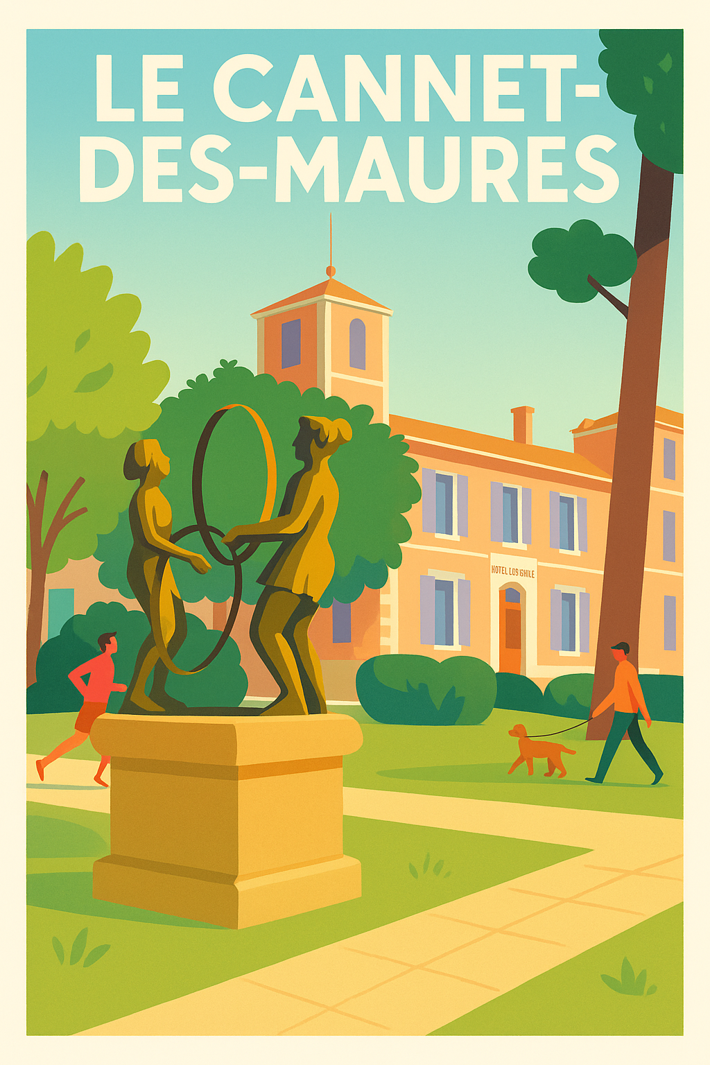 Affiche de Le Cannet-des-Maures - Une promenade ensoleillée au cœur de la nature