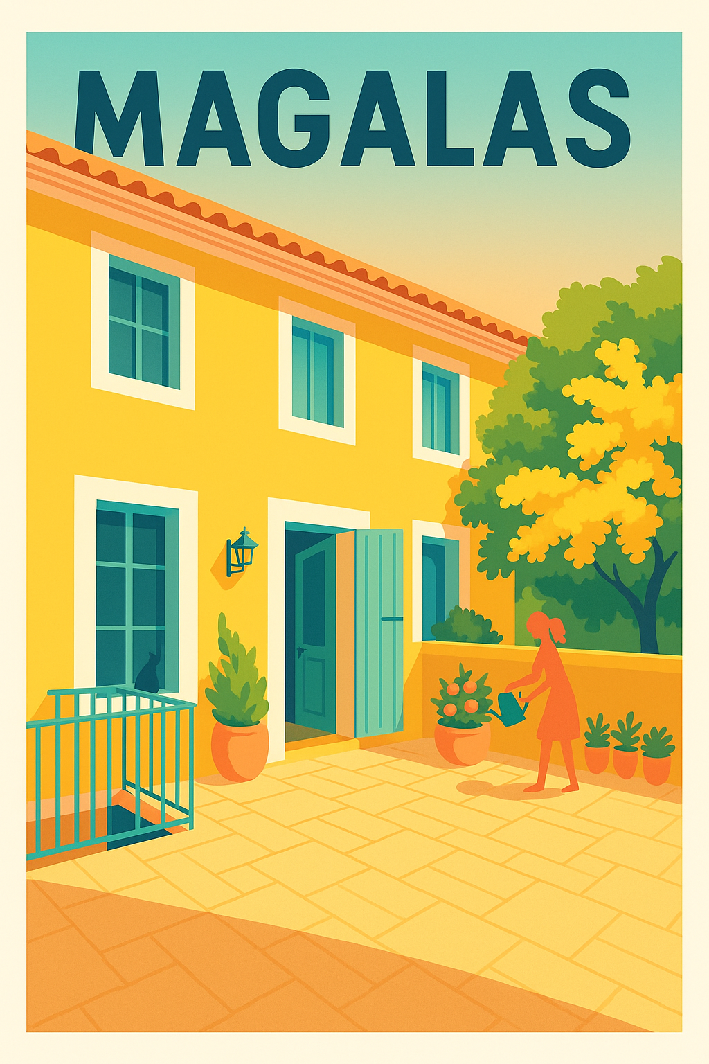 Affiche de Magalas - Douceur de vivre en Provence