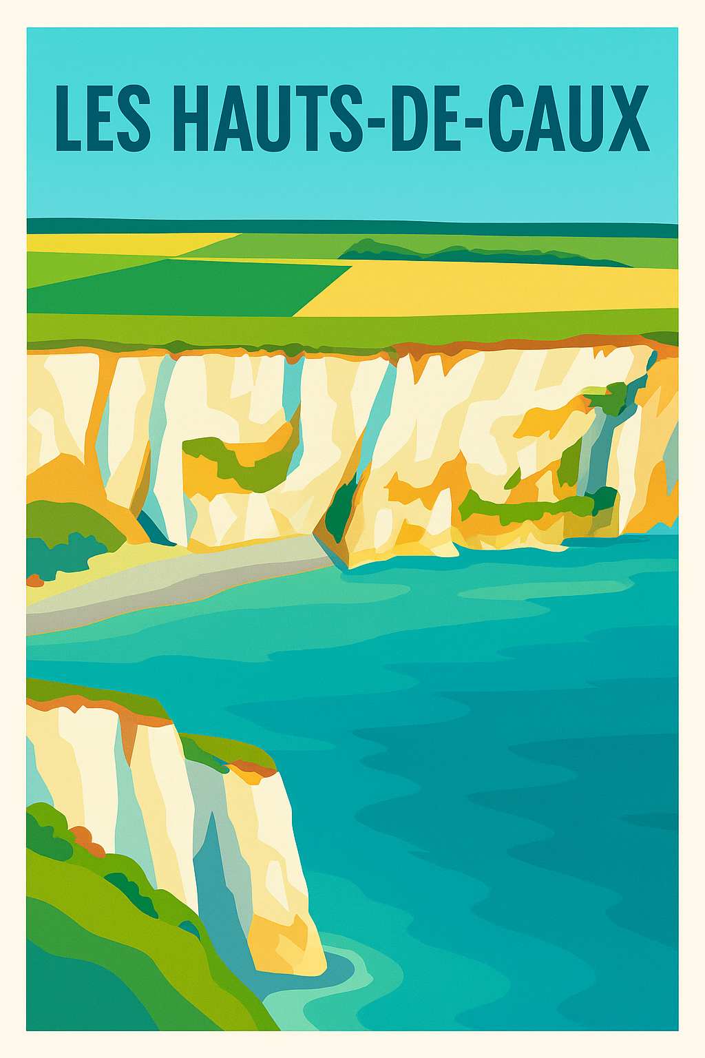 Affiche de Les Hauts-de-Caux - Escapade lumineuse en bord de falaise