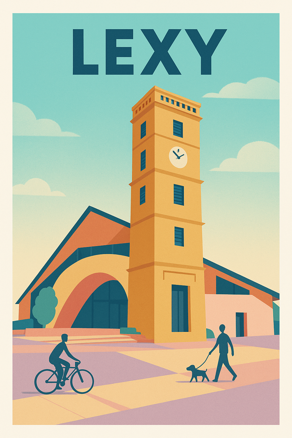 Affiche de Lexy - L'heure tranquille au cœur de la ville