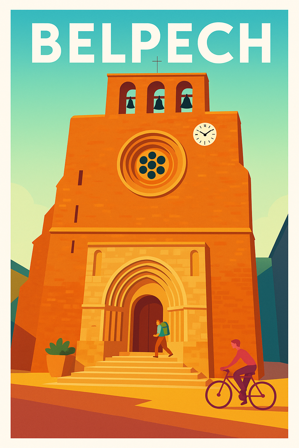 Affiche de Belpech - Charme et patrimoine en pierre dorée