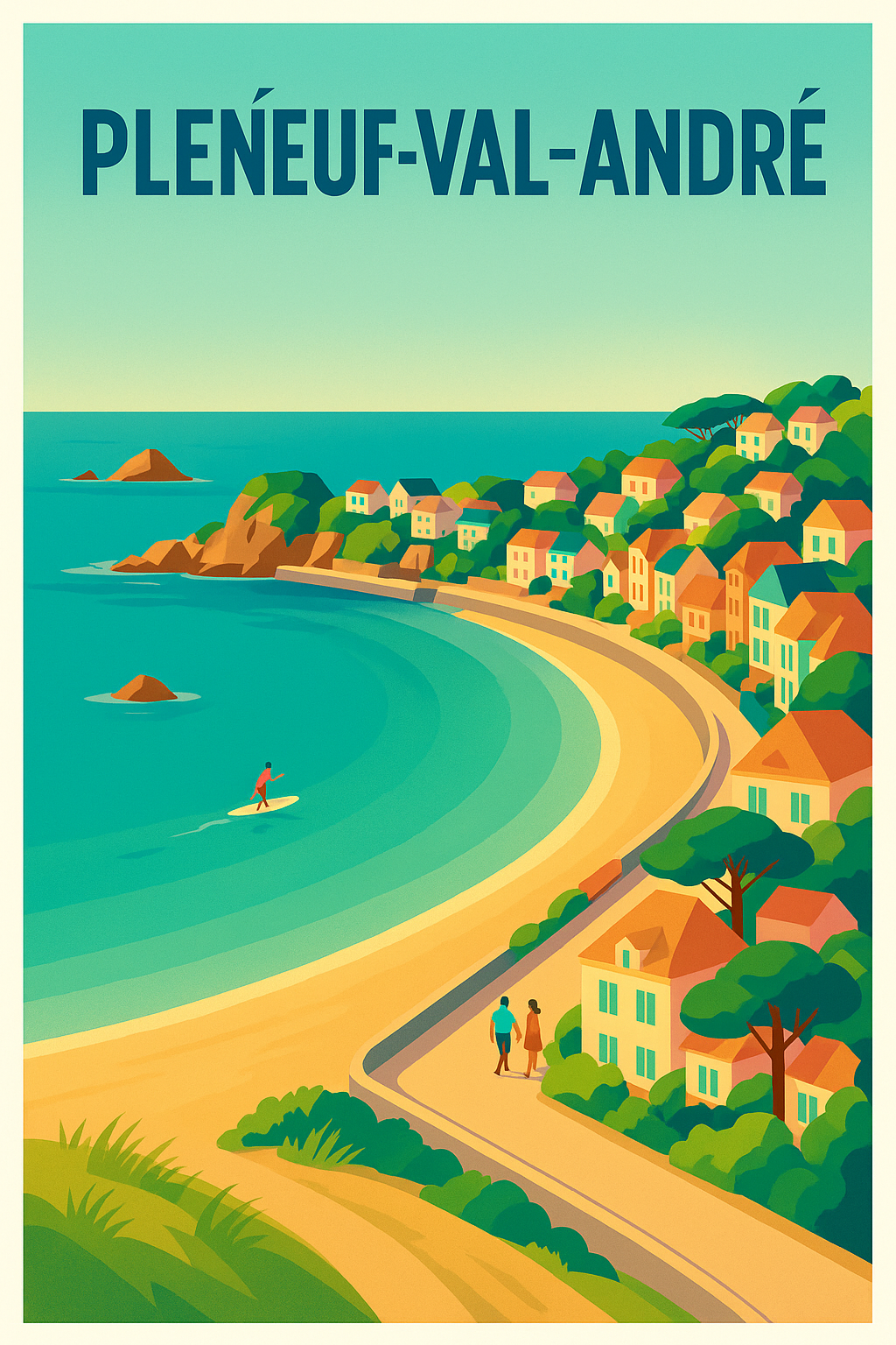 Affiche de Pléneuf-Val-André - Coeur Balnéaire et Sérénité Côtière