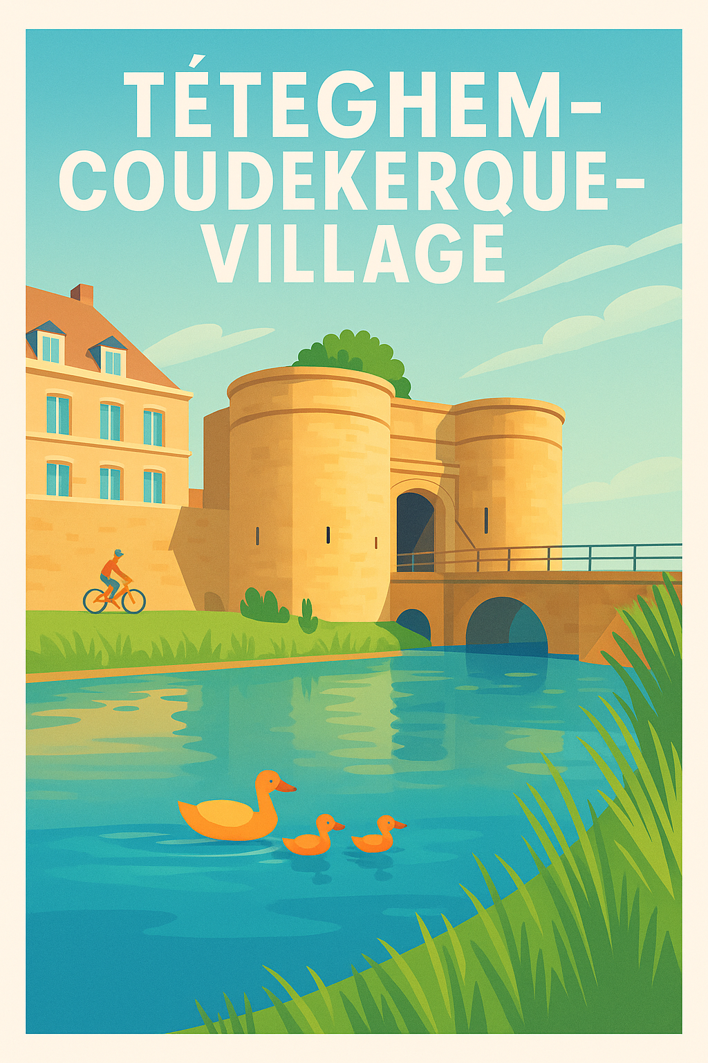 Affiche de Téteghem-Coudekerque-Village - Charme et tranquillité au fil de l'eau