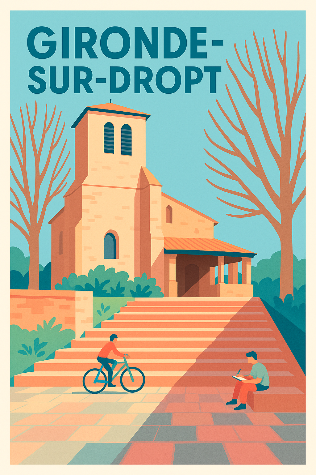 Affiche de Gironde-sur-Dropt - Charme et Sérénité au Cœur de la Dordogne