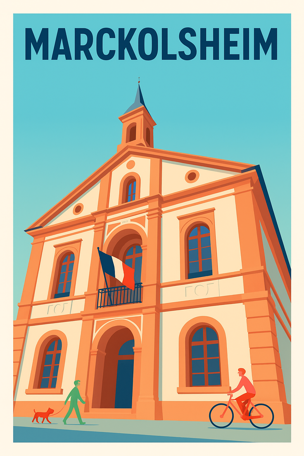 Affiche de Marckolsheim - L'élégance architecturale au cœur de la ville