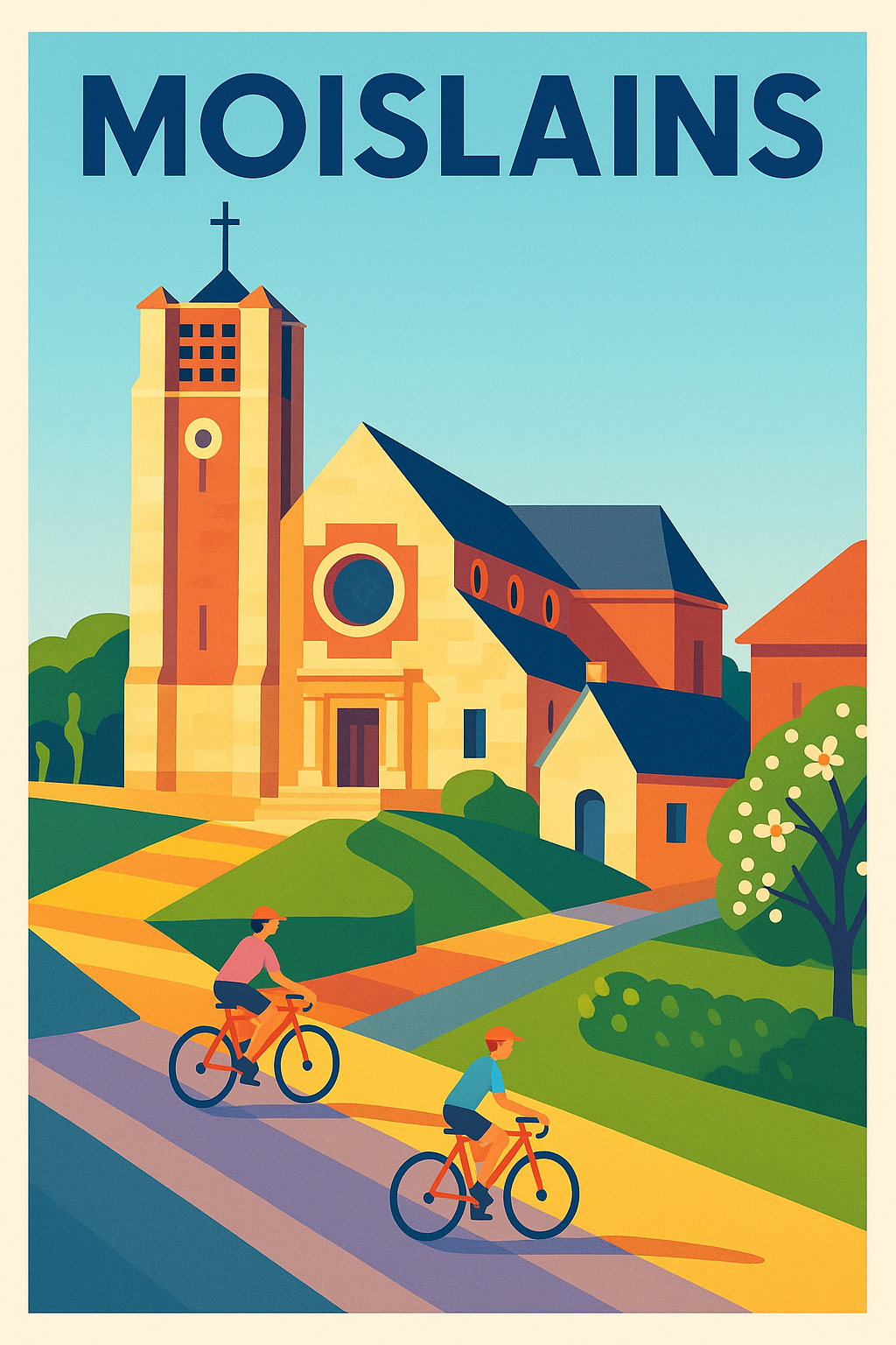 Affiche de Moislains - Escapade à vélo au cœur du village
