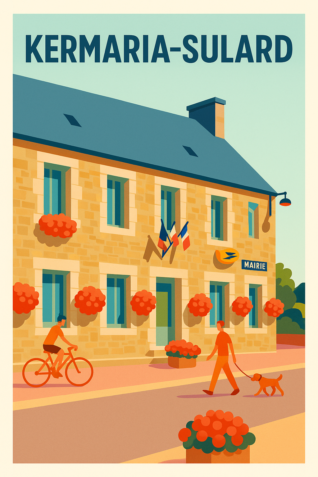 Affiche de Kermaria-Sulard - Charme et sérénité en Bretagne