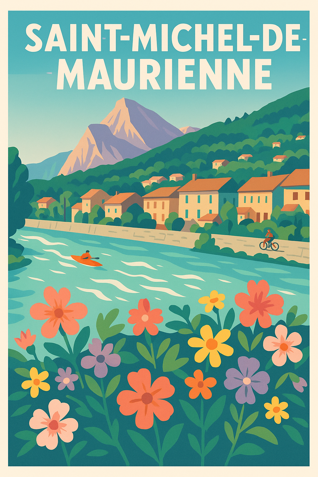 Affiche de Saint-Michel-de-Maurienne - Charme bucolique et nature préservée