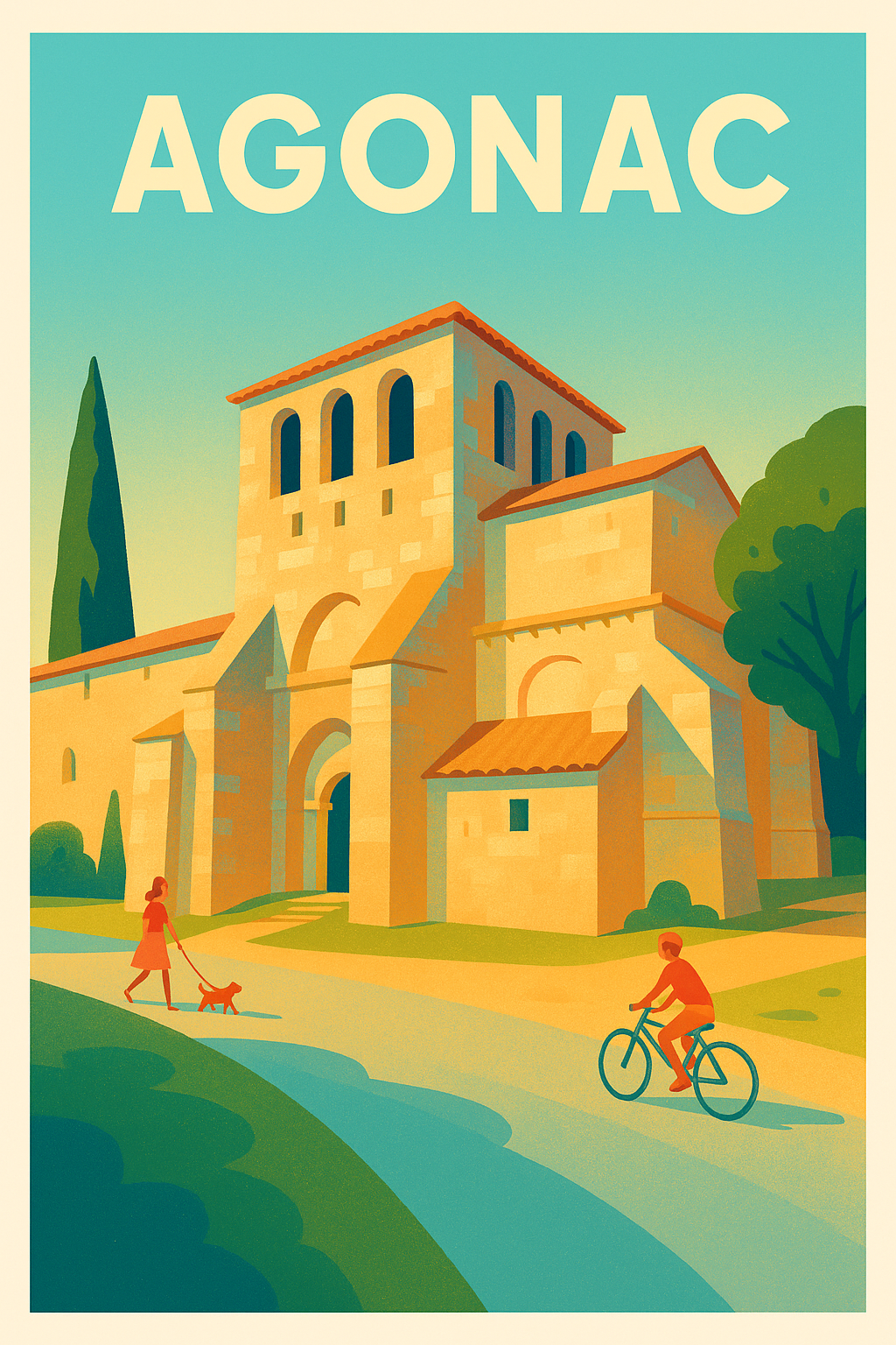 Affiche de Agonac - L'élégance paisible d'un village historique
