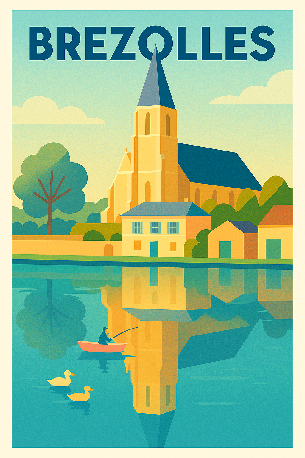 Affiche de Brezolles - Sérénité au fil de l'eau
