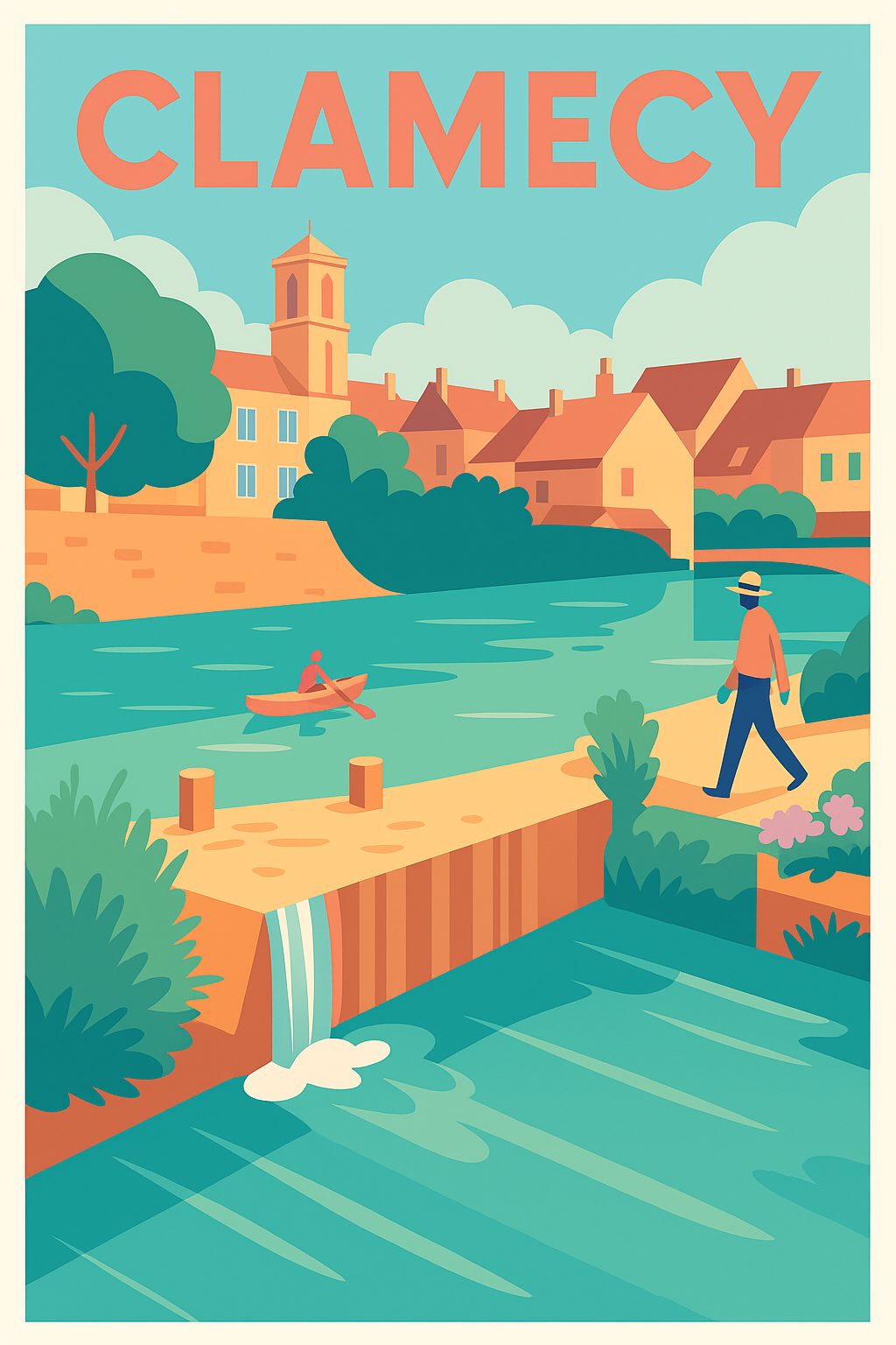 Affiche de Clamecy - Balade bucolique au fil de l'eau