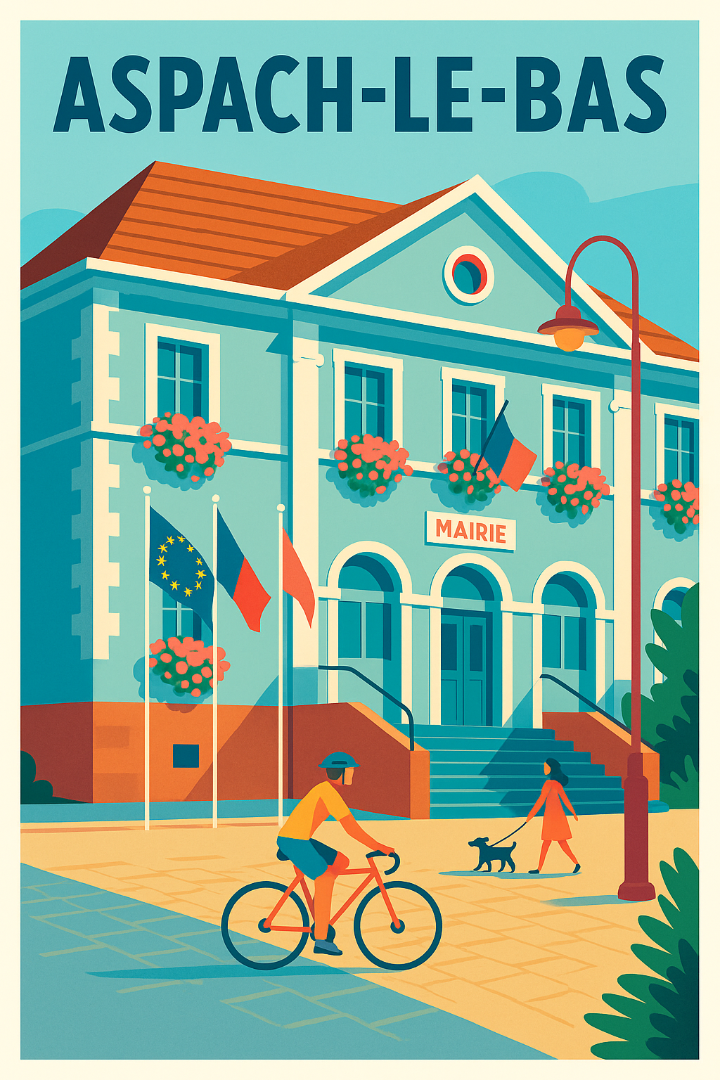 Affiche de Aspach-le-Bas - Charme et vie locale au cœur du village