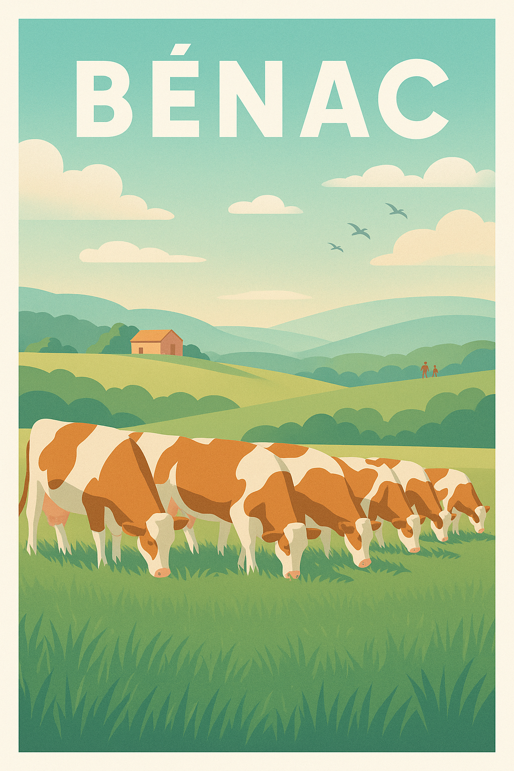 Affiche de Bénac - Charme bucolique et douceur campagnarde