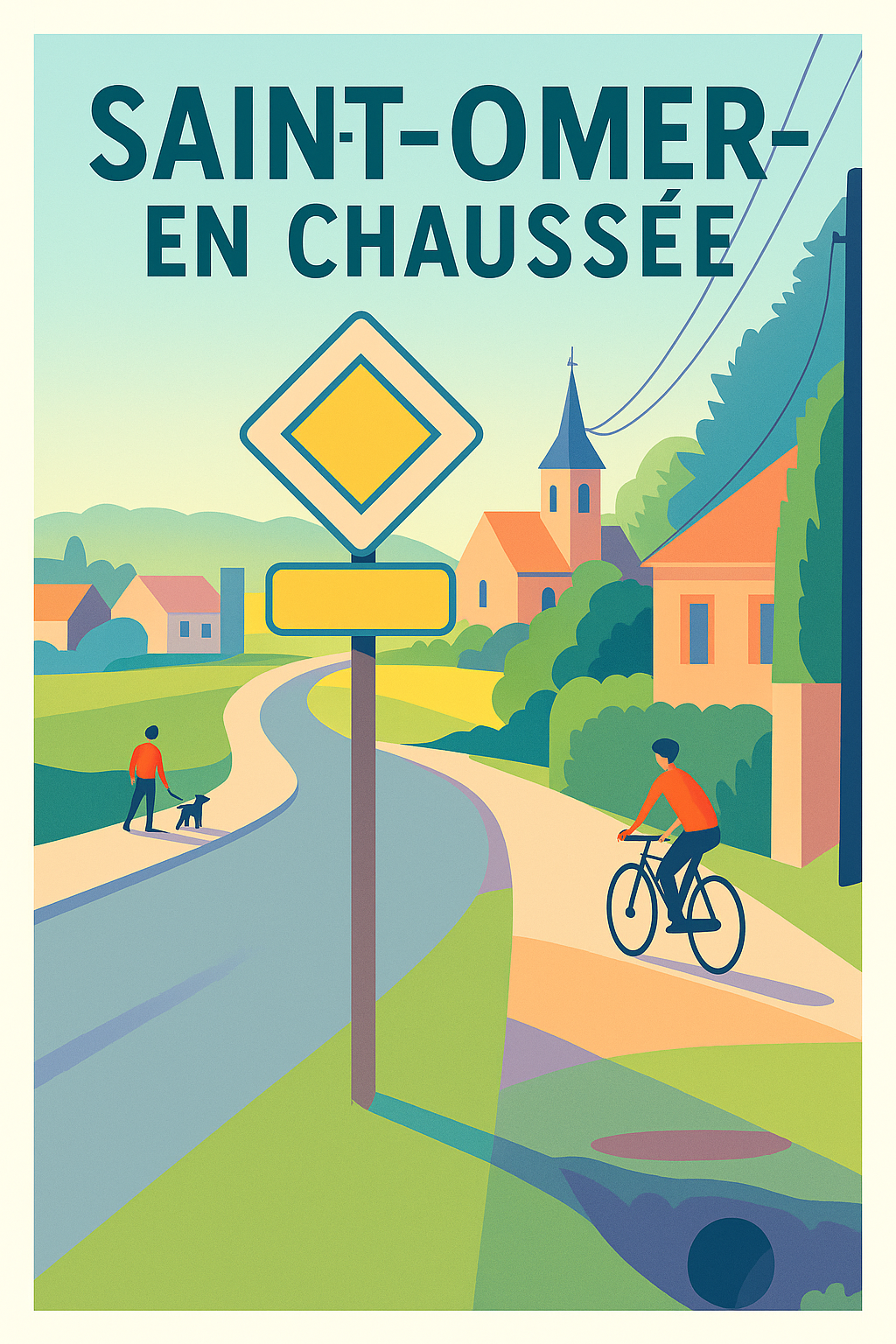 Affiche de Saint-Omer-en-Chaussée - Charme bucolique et douceur de vivre