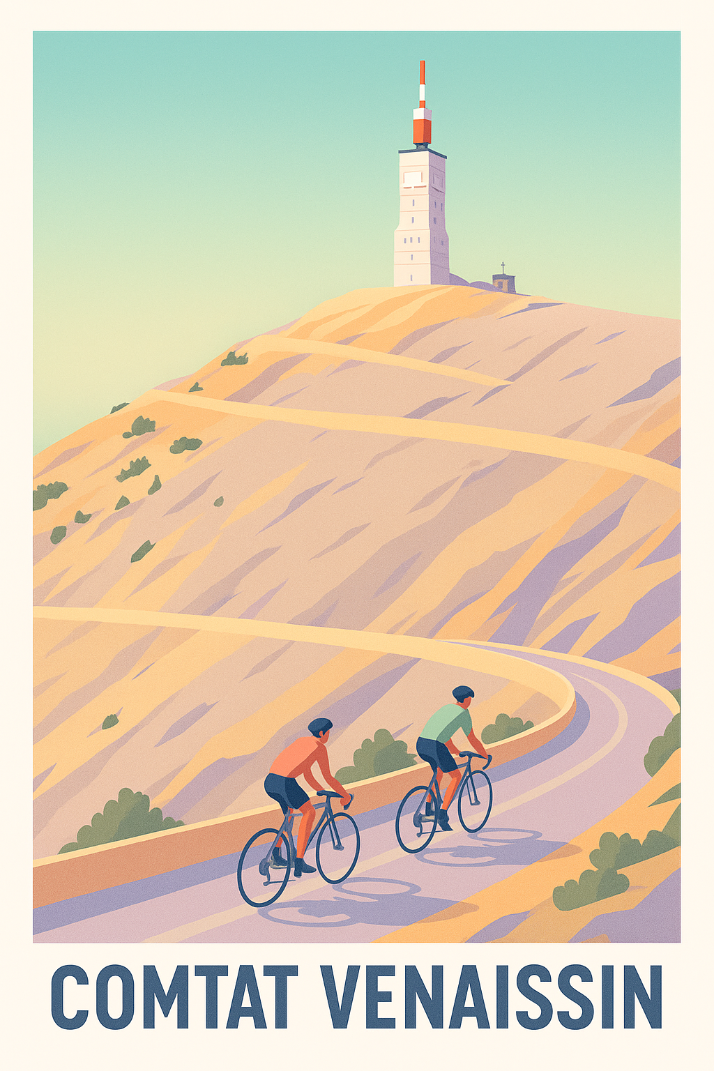 Affiche de Comtat Venaissin - Évasion à vélo au sommet