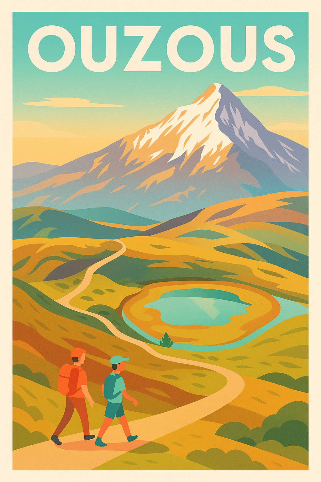 Affiche de Ouzous - Évasion et Randonnée en Montagne