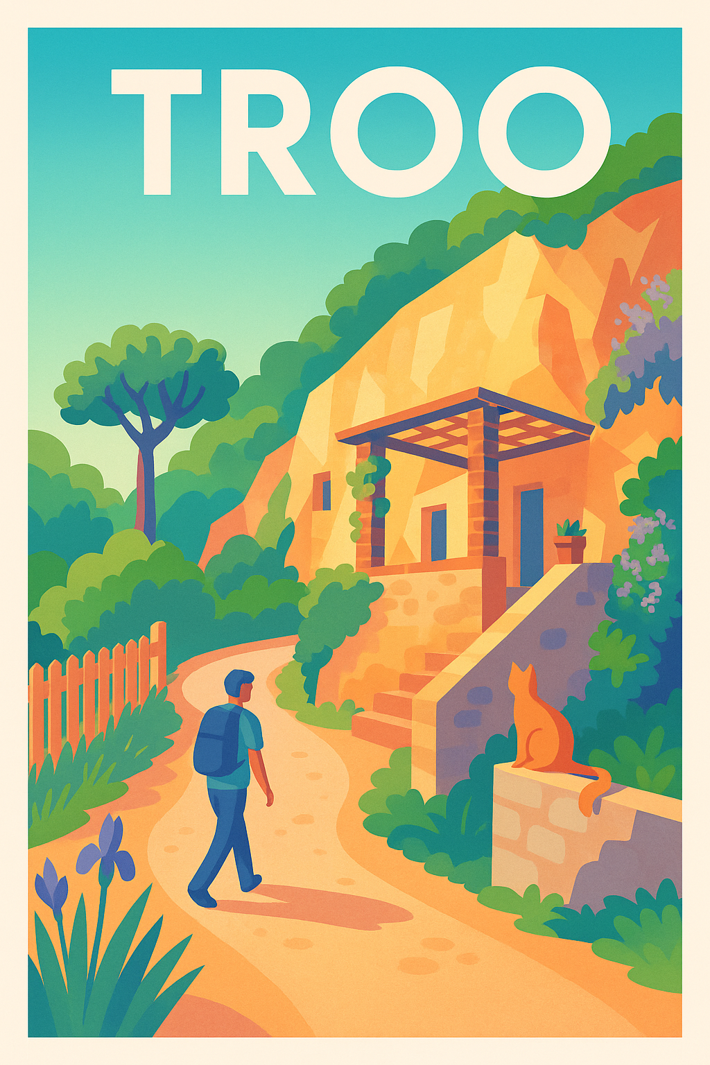 Affiche Troo — Promenade paisible en nature · poster d'art de Troo